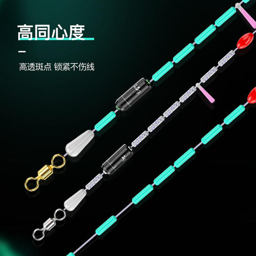 佳钓尼超紧太空豆散装硅胶特级优质线组配件套装全套铅皮漂座配件 商品图1