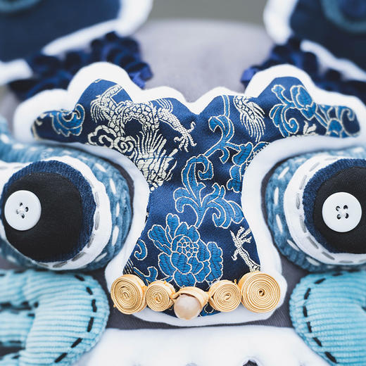 【2.10停发】芽小七原创虎头夏国潮手工男女渔夫帽大头围遮阳防晒 商品图2