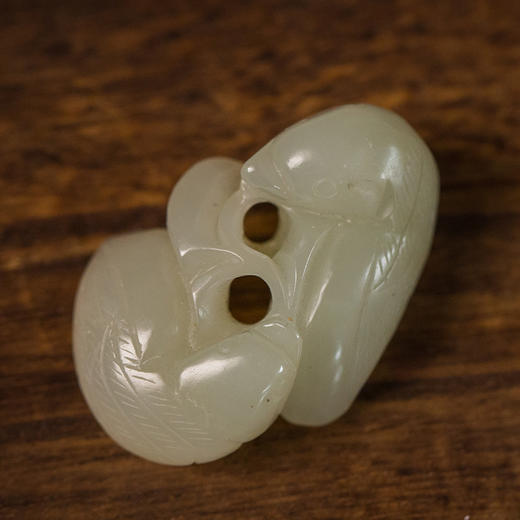 清 玉雕鸳鸯挂件 商品图2