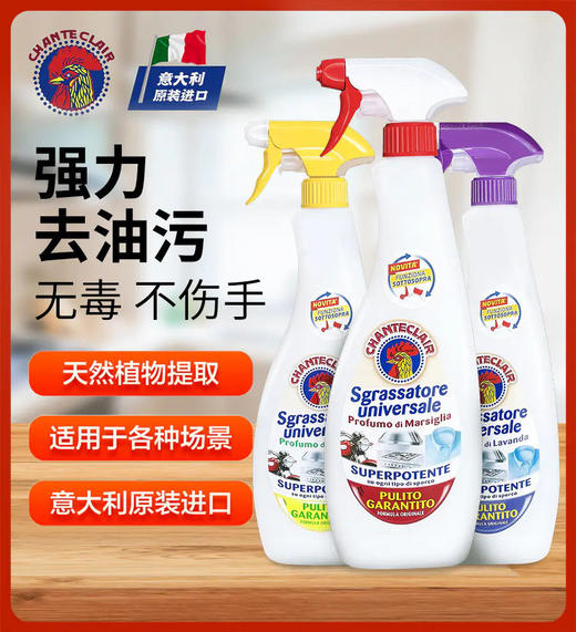 【品牌直发 精选3瓶】意大利清洁剂 原装进口大公鸡管家多能去污清洁剂套装600ml/瓶OC 商品图0