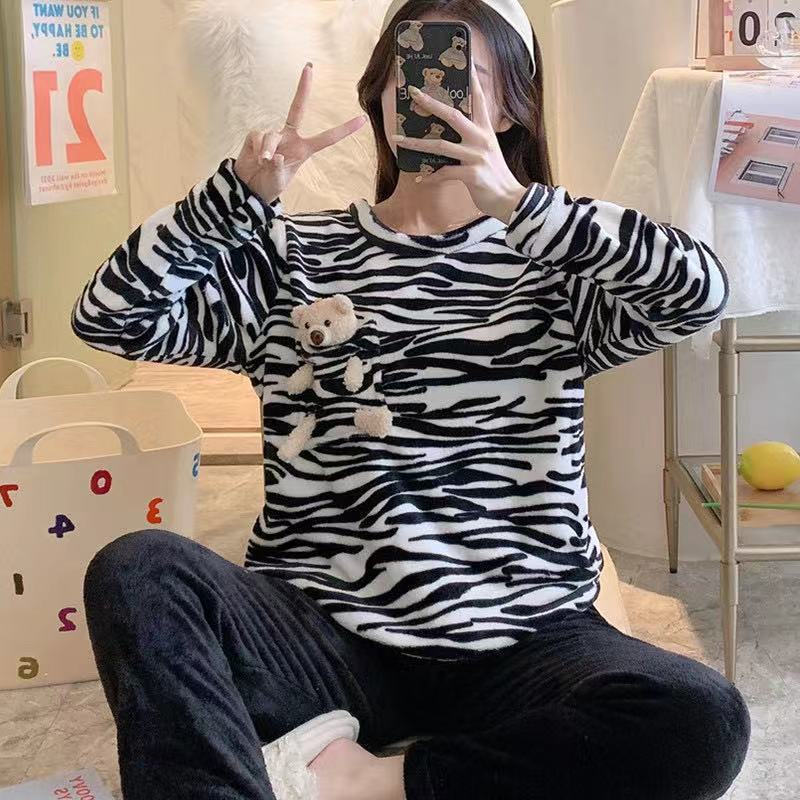 斑纹挂熊-绒-白