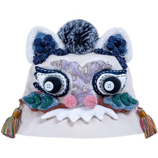 【1.21-2.6停发】芽小七原创儿童女夏虎头手工渔夫帽亲子款小帽檐盆帽遮阳防晒帽子 商品图4