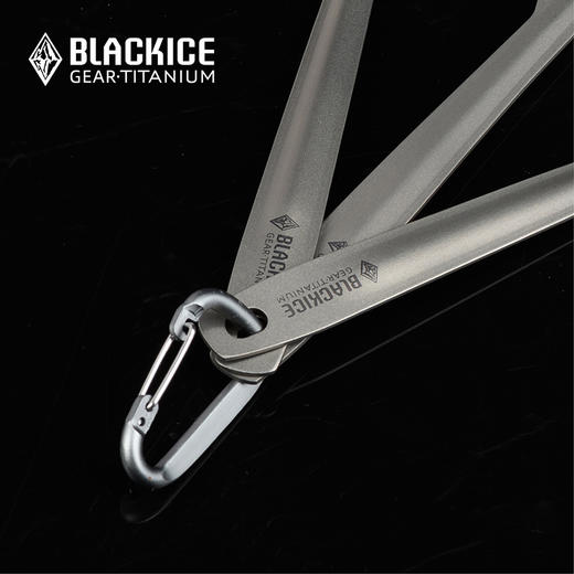 黑冰户外精致露营便携纯钛刀叉勺套装野餐钛勺钛餐叉钛餐刀Z7215G 商品图3