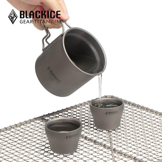 黑冰Z7207G办纯家用双层钛茶具套装户外精致露营便携式茶壶套装 商品图1