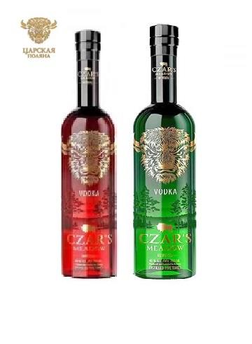 【中欧班列直供】白俄罗斯进口 百老客沙皇草地伏特加帝国红 /高贵绿 700ml/瓶 酒精度数40%度 商品图0