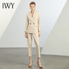 IWY/秋冬套装新款女装米白色时尚气质洋气职业装西装裤子两件套C12312+P12312 商品缩略图0