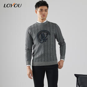 【名盾】LOYOU/朗逸秋冬毛衫套头针织长袖保暖