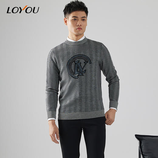 【名盾】LOYOU/朗逸秋冬毛衫套头针织长袖保暖 商品图0