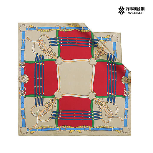 WENSLI/万事利 双面印花小方巾-颂歌 商品图3