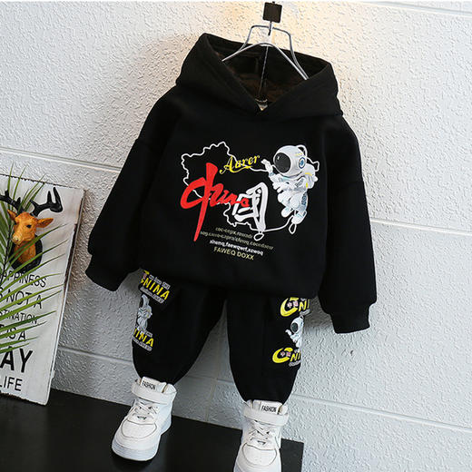 裁缝学苑TQ65潮新款儿童连帽卫衣纸样童装卫裤衣服打版裁剪样板图 商品图3