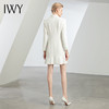 IWY/新款秋冬白色长袖连衣裙时尚通勤商务裙子白领主持人工作Q11359 商品缩略图3