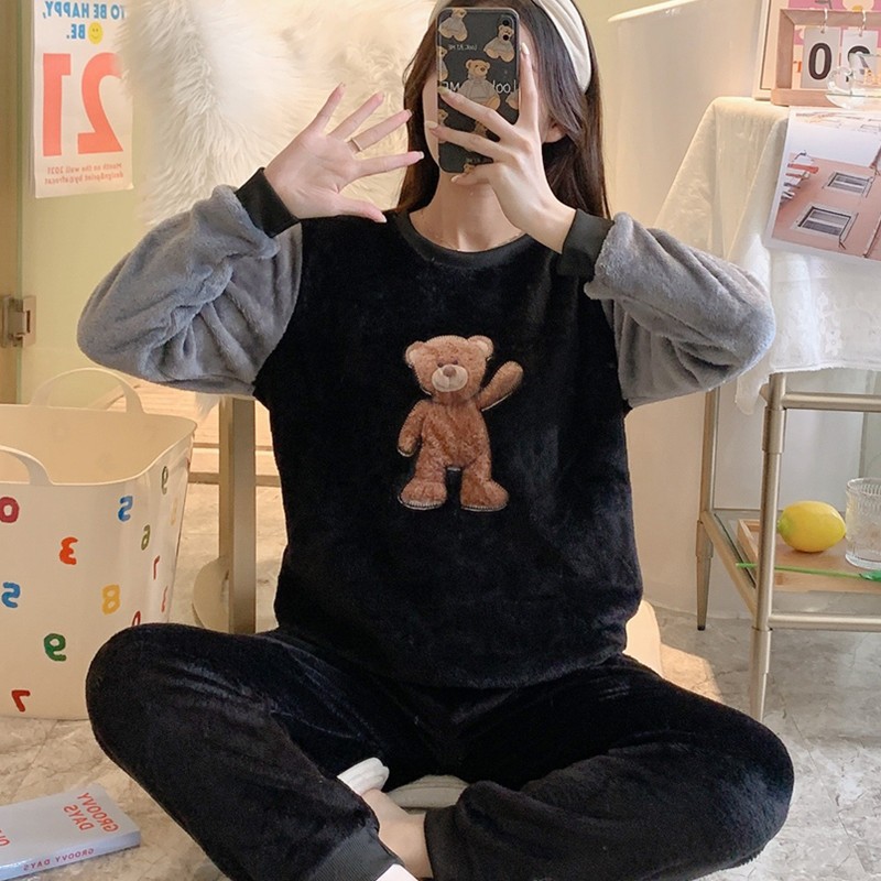 挥手黄熊-绒-黑