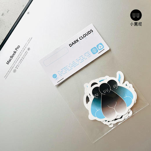小黑泥｜乌云走了｜9张一组｜贴纸手帐素材复古装饰卡通手机平板 商品图4