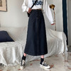 牛仔半身裙女2022新款秋冬a字大码显瘦学生高腰春秋包臀中长裙子 商品缩略图0