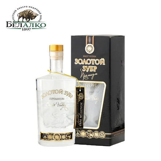 【中欧班列直供】白俄罗斯进口 百老客优质黄金野牛伏特加 750ml/瓶 商品图0