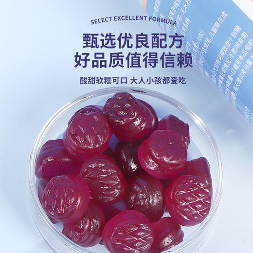 【呵护眼健康！蓝莓叶黄素酯软糖】营养健康好味，护眼罗软糖，青少年中老年青年60克/盒，独立包装DHA藻油儿童QQ糖休闲零食-儿童营养品健康 商品图2