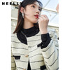 NEELLY纳俪商场同款气质黑白条纹小香风外套女短款上衣小个子百搭N22104C03315 商品缩略图2