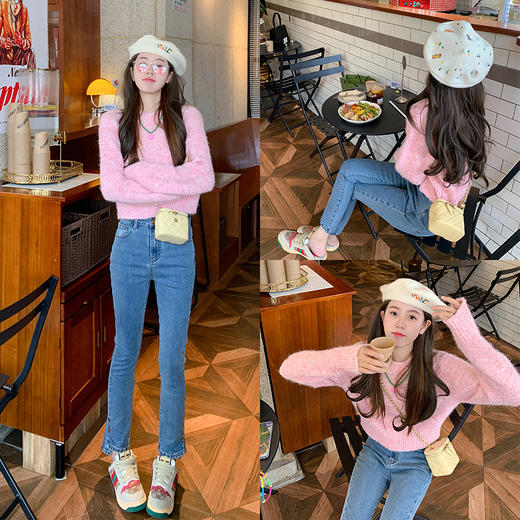 <曾小咸推荐>【梦幻少女心】2色短款毛衣 商品图4