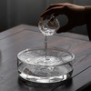 透明玻璃壶承茶托圆形干泡台储水茶盘茶壶托盘茶台功夫茶具零配件 商品缩略图1