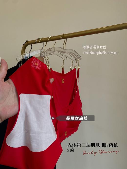 兔女郎大红套装 新品内衣无钢圈舒适聚拢本命年喜庆必备礼盒套装 商品图3