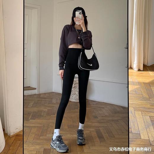 【收腹！提臀！百搭！】新款5D红外悬浮裤  加绒卡卡裤女 健身瑜伽打底裤 高腰收腹提臀芭比裤 外穿悬浮裤 商品图2