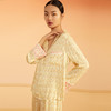 金三塔重磅桑蚕丝丝印花衣裤套女时尚家居服真丝睡衣  YSFBA213 商品缩略图1