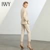 IWY/秋冬套装新款女装米白色时尚气质洋气职业装西装裤子两件套C12312+P12312 商品缩略图3