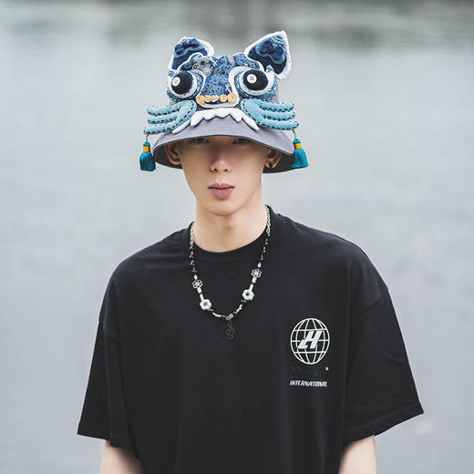 【2.10停发】芽小七原创虎头夏国潮手工男女渔夫帽大头围遮阳防晒 商品图0