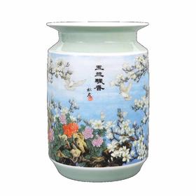 张松茂《玉兰飘香》珍藏瓷