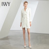 IWY/新款秋冬白色长袖连衣裙时尚通勤商务裙子白领主持人工作Q11359 商品缩略图1