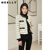 NEELLY纳俪商场同款气质黑白条纹小香风外套女短款上衣小个子百搭N22104C03315 商品缩略图0