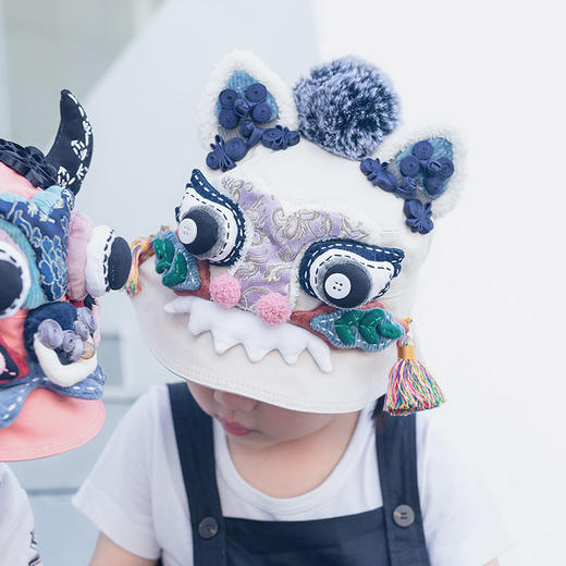 【1.21-2.6停发】芽小七原创儿童女夏虎头手工渔夫帽亲子款小帽檐盆帽遮阳防晒帽子 商品图0