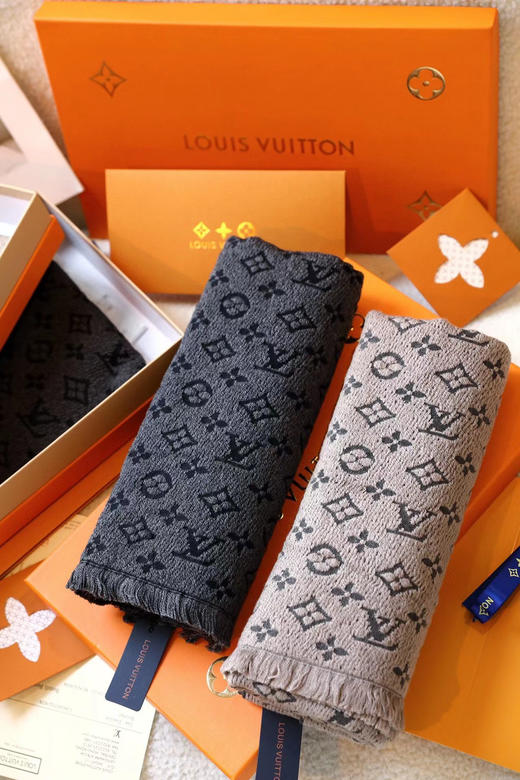 lv路易威登男款围巾-中灰 商品图5