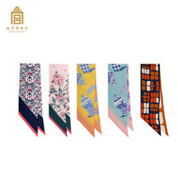 故宫博物院 真丝花卉系列小长巾