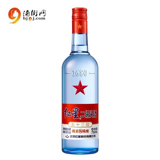 【批发】红星二锅头八（8）陈酿蓝瓶53度750ml*6瓶 商品图0