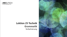【语法】 Verbalisierung丨L25