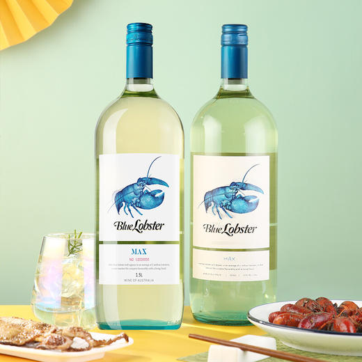 天鹅庄蓝龙虾MAX霞多丽半干白葡萄酒1.5L 商品图0
