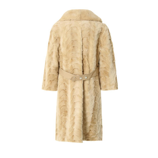 EITIE爱特爱冬季新款水貂羊毛皮一体保暖皮草大衣女7293912 商品图1