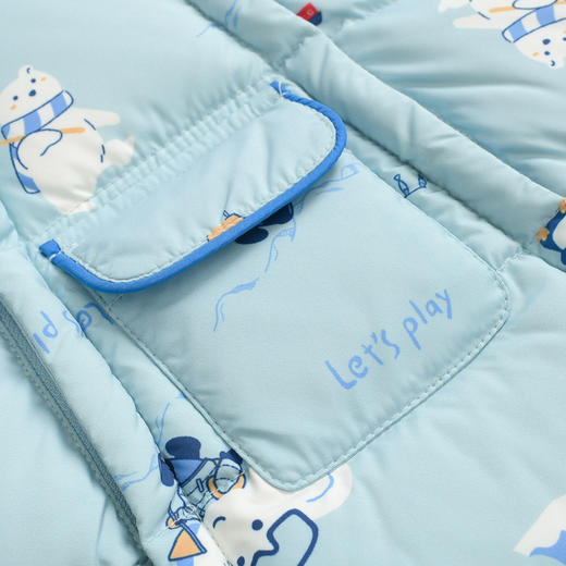 丽婴房-童衣类（冬）F2羽绒连身装6_浅蓝 商品图4