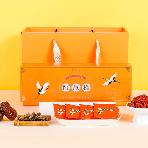 张太和新品阿胶糕 阿胶含量≥18% 开袋即食 阿胶 黑芝麻等精选食材制作 胶香软糯 60g 商品图0