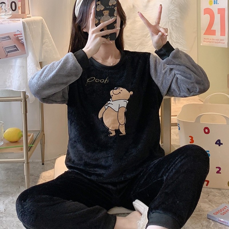 白衣黄熊-绒-黑