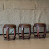 清 红木鱼门洞鼓凳（一套三只） 商品缩略图4