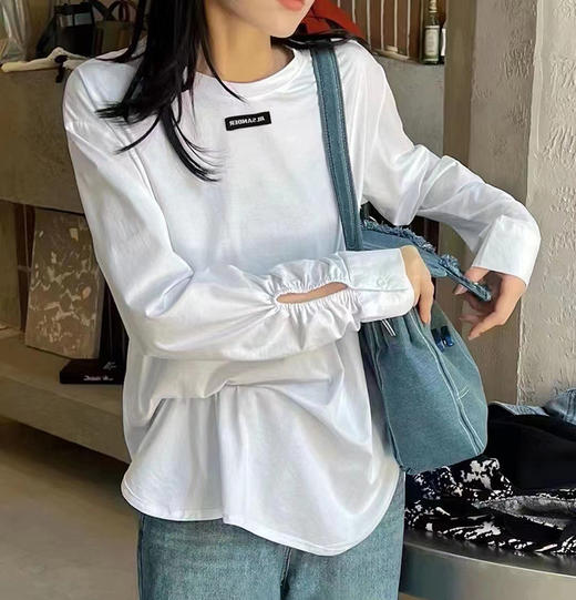 裁缝学苑AX19新款袖口松紧圆领长袖T恤纸样女装上衣打版衣服样板 商品图1