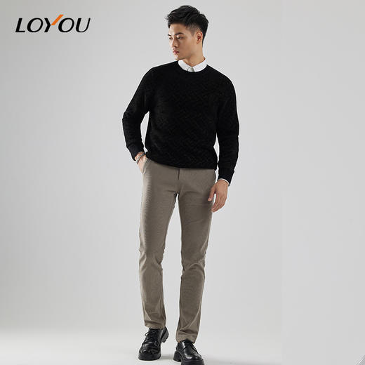 【名盾】LOYOU/朗逸秋冬新款毛衫闪耀时尚套头保暖针织衫 商品图2