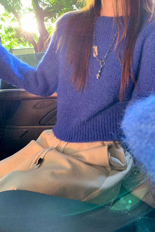 <曾小咸推荐>【梦幻少女心】2色短款毛衣 商品图5