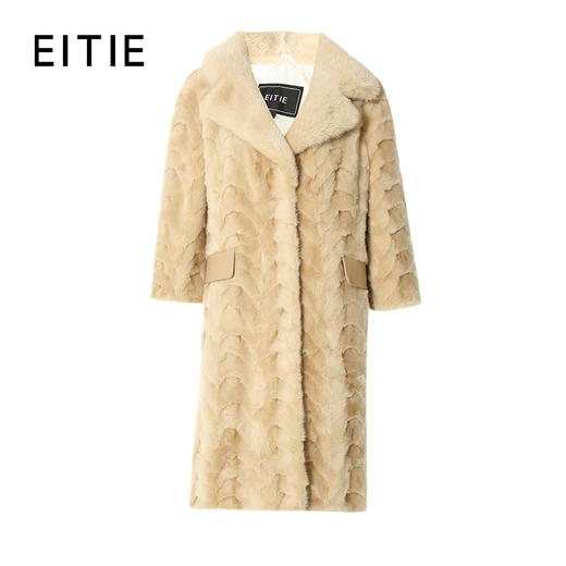 EITIE爱特爱冬季新款水貂羊毛皮一体保暖皮草大衣女7293912 商品图0