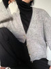 Viktoria Chan | AW22077 Rue knitted cardigan [羊驼毛开衫外套 灰/白] 商品缩略图1