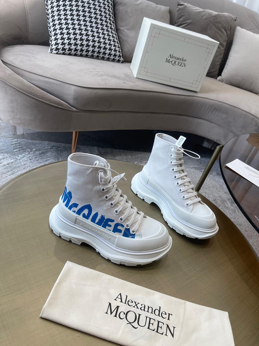 高帮白色蓝字母印花 商品图4