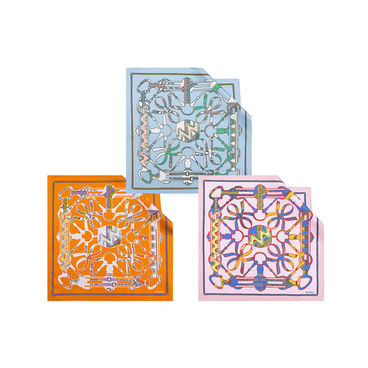 WENSLI/万事利 双面印花小方巾-空白格 商品图0