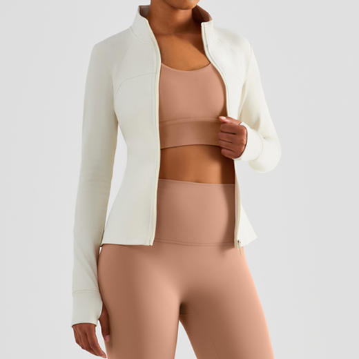 哈瓦塔秋冬季加绒加厚新款保暖舒适运动外套H320142 商品图2